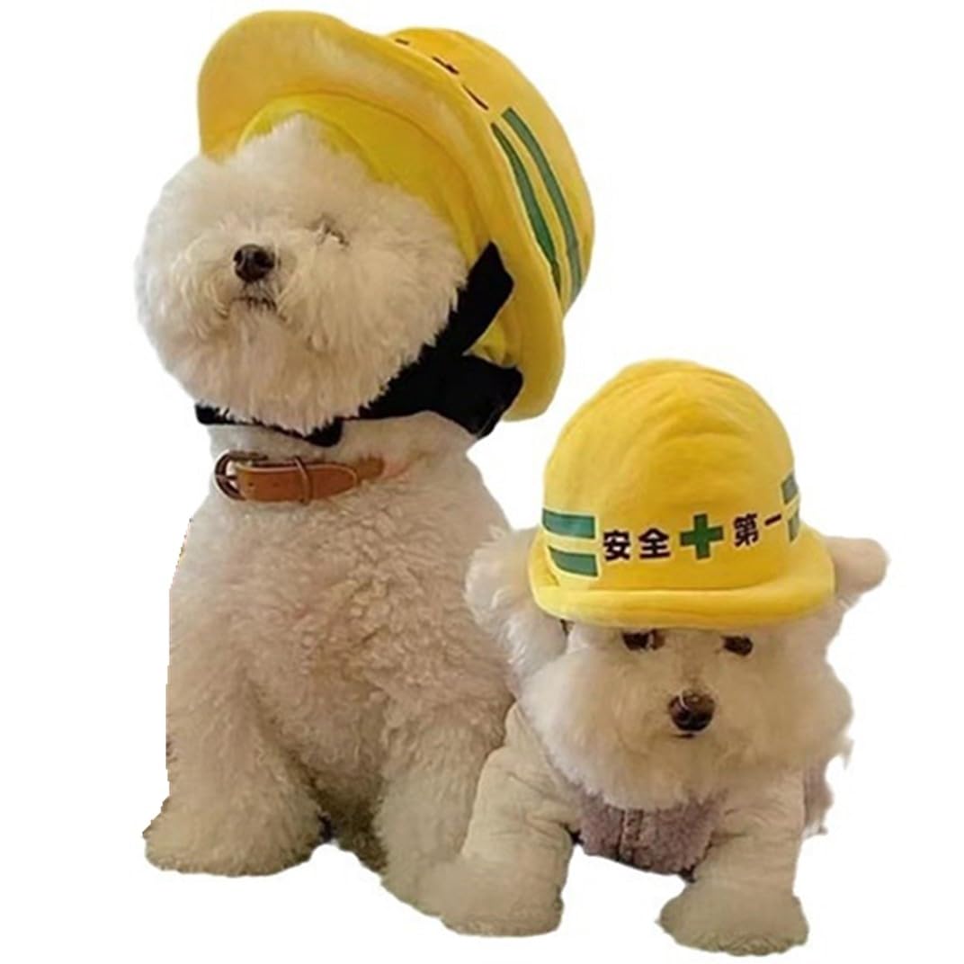 Amazon | AttRex 犬用帽子 猫用帽子 安全第一ヘルメット帽子 小中型犬